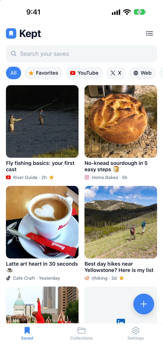 Grid view with large thumbnails